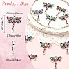 10Pcs Alloy Dragonfly Links Connectors FIND-YW0010-53-3