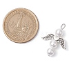 Shell Pearl Beaded Angel Pendants PALLOY-JF03016-2