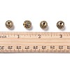 Brass Cubic Zirconia Beads X-ZIRC-F001-22G-4