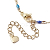 304 Stainless Steel Enamel Link Chains Bracelets for Women BJEW-JB10326-4