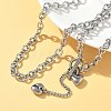 304 Stainless Steel Toggle Heart Y Necklaces for Women NJEW-M101-04P-1