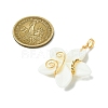 Natural Carved Freshwater Shell Pendants PALLOY-JF03391-2