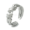 304 Stainless Steel Open Cuff Ring RJEW-L110-020P-1