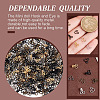 300Pcs 5 Colors Brass Interlocking Clasps FIND-GO0002-45-3