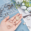 Beebeecraft 40Pcs Adjustable 304 Stainless Steel Finger Rings Components STAS-BBC0001-30-3