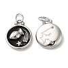 304 Stainless Steel Enamel Pendants STAS-A080-43P-10-1