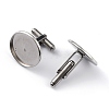 Tarnish Resistant 304 Stainless Steel Cuff Buttons STAS-Z015-33G-2