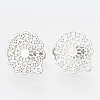 Non-Tarnish 304 Stainless Steel Stud Earring Findings LS-X-STAS-S079-34B-1