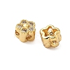 Brass Micro Pave Cubic Zirconia Beads KK-Z120-10G-2