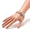 Handmade Polymer Clay Heishi Beads Wrap Bracelet BJEW-JB07426-3