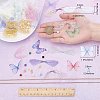 SUNNYCLUE 60Pcs Polyester Fabric Butterfly & Dragonfly Wing DIY-SC0016-79-3