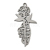 201 Stainless Steel Pendants STAS-G366-02P-02-1
