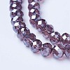 Electroplate Glass Beads Strands EGLA-A034-T3mm-A05-3
