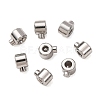 304 Stainless Steel Crimp Beads X-STAS-A151-04P-1