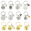 Alloy & 201 Stainless Steel Keychain KEYC-YW00102-01-2