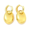 Oval Brass Hoop Earrings for Women EJEW-U057-06A-01G-4