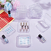 20Pcs Transparent Plastic Nail Art Tool Storage Box CON-BC0007-03D-5
