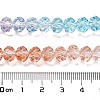 Transparent Painted Glass Beads Strands X1-DGLA-A034-T6mm-A19-3