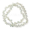 Electroplate Glass Beads Strands EGLA-D030-17N-2