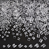  800Pcs 4 Style Transparent AS Plastic Base Buckle Hair Findings FIND-NB0004-37-4