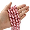 Eco-Friendly Glass Pearl Beads Strands HY-A008-12mm-RB109-4