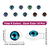   90Pcs 9 Style Resin Doll Craft Eyeballs FIND-PH0007-73-2