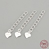 925 Sterling Silver Twisted Extender Chains STER-S002-32-3