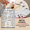 Custom Happy Birthday Stainless Steel Metal Cutting Dies Stencils DIY-WH0289-066-4
