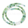Transperant Electroplate Glass Beads Strands GLAA-P056-4mm-B04-2