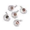 Natural Lodolite Quartz Pendants KK-A173-18P-01-1