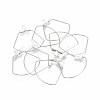 Tarnish Resistant 304 Stainless Steel Wire Pendants STAS-S103-03-1