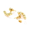Brass Dangle Stud Earrings EJEW-D273-06G-2