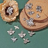 100Pcs 10 Style Tibetan Style Alloy Pendants TIBEP-CJ0001-76-5