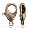 Brass Lobster Claw Clasps KK-903-AB-NF-3