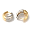 Rack Plating Brass Hoop Earrings EJEW-C101-06GP-2