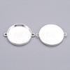 Tibetan Style Cabochon Connector Settings LS-X-TIBE-C074-S-FF-2