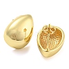 Rack Plating Brass Teardrop Stud Earrings EJEW-P242-03G-2