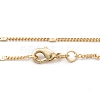 Rack Plating Brass Handmade Necklaces X-CHC-E011-07A-2mm-G-2