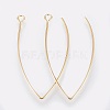 Ion Plating(IP) 304 Stainless Steel Earring Hooks X-STAS-K184-05-01G-A-1