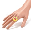 Jelly Color 3D Resin Adjustable Ring RJEW-JR00458-3