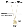 1Pc Initial Letter Brass Pendant Necklaces NJEW-YW0001-24D-2