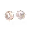 Electroplate Transparent Round Glass Beads GL-CBA6A73-HR02-2