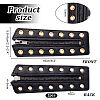 Cowhide Leather Lace-in Boot Zipper Inserts DIY-WH0499-06A-05-2