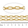 Ion Plating(IP) Handmade 304 Stainless Steel Oval Link Chains CHS-G038-01A-G-2