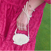 Natural Freshwater Pearl Beaded Stretch Rings for Women FS-WGC033C-01-5