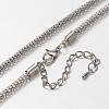 Iron Lantern Chain Necklace Making MAK-J004-13P-1