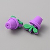 Leaf Pot Food Grade Eco-Friendly Silicone Beads SIL-WH0014-18H-2