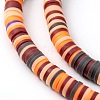 Handmade Polymer Clay Beads Strands CLAY-R089-6mm-T02B-21-6