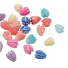 40Pcs 8 Colors Shell Powder Resin Beads RESI-CJ0001-144-3