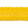 Imitate Austrian Crystal Frosted Glass Beads Strands EGLA-A039-T3mm-MD22-1